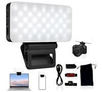 Marmae - Luz multifuncional recargable para selfies para teléfono, cámara, laptop, luz LED portátil de 3000 mAh para fotos, clip de luz de teléfono para vlog, TikTok, Instagram, maquillaje,