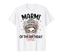 Marmi of The Birthday Girl Messy Bun - Gafas de Sol Florales Camiseta