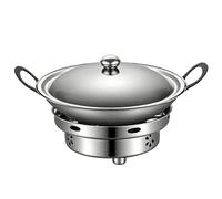 Marmite y acier inoxydable avec couvercle - Ensemble de cuisson portable, cuisinière à brûleur | Récipient sûr pour les liquides de | Pour la maison Camping en plein air randonnée pêche pique-ni