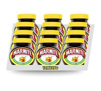 Marmite Yeast Extract - Pasta de Extracto de Levadura - Sabor Intenso Umami y enriquecido con Vitamina B - Ideal para Tostadas, Salsas y Recetas - Pack Laborawi (125g, 12, unidad)