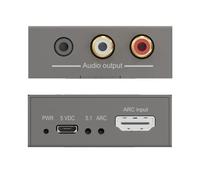 Marmitek HDMI Extractor CEC Connect ARC13 - Admite control de volumen CEC - Convertidor audio