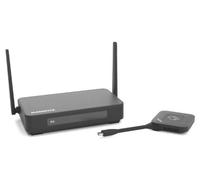 Sistema de presentación HDMI 4K inalámbrico Marmitek Stream 4K Pro Kit 1TX/1RX - Sin Software ni Wi-Fi - Dongle USB-C y Receptor, Pantalla Dividida, Touchback, PoE - Doble HDMI - BYOD mirroring