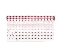 MARMODAY Rollo de papel de celofán con diseño de punto rojo para floristería de 2,5 Mil de grosor, 1 rollo de imagen 2