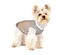 Mármol Argyle de Cobre y Oro Rosa ruborizado,Camiseta de algodón sin Mangas para Mascotas, Chaleco Transpirable, Suave y elástico para Cachorros,L