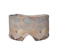 Mármol Argyle de cobre y oro rosa ruborizado,Máscara para ojos con bloqueo de luz y protección ocular completa para dormir, orejeras y ojos.