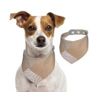 Mármol Argyle de Cobre y Oro Rosa ruborizado,Pañuelos de algodón para Perros, Bufandas Ajustables para Mascotas,L