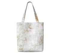 Mármol blanco dorado,Bolsas de supermercado reutilizables, bolsas de compras, bolsas de lona de gran capacidad, bolso de hombro