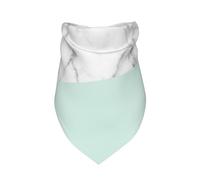 Mármol Blanco Real Medio Pastel Verde Menta,Bufanda con Babero y Capucha Triangular Bufanda Ajustable para Mascotas Capucha Lavable Adecuada para Perros y Gatos pequeños, medianos y Grandes