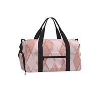 Mármol de Lujo geométrico,Bolso Deportivo Bandolera de Mano, Bolsa de Deporte, Bolsa de Viaje de Gran Capacidad para Mujeres y Hombres.