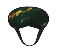 Mármol dorado con tonos tierra verde esmeralda intenso, Cubiertas oculares completas, antifaces para dormir que bloquean la luz, orejeras opacas para dormir