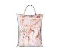 Mármol líquido abstracto con textura de salpicaduras de purpurina oro rosa,Bolsa de viaje para ropa sucia, bolsa plegable para ropa sucia