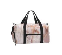 Mármol líquido Abstracto con Textura de Salpicaduras de Purpurina Oro Rosa,Bolso Deportivo Bandolera de Mano, Bolsa de Deporte, Bolsa de Viaje de Gran Capacidad para Mujeres y Hombres.