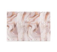Mármol líquido Abstracto con Textura de Salpicaduras de Purpurina Oro Rosa, Rompecabezas de 1000 Piezas, Rompecabezas de Madera para Toda la Familia, decoración de Pared para Adultos y Adolescentes.