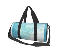 Mármol líquido Azul, Bolsa de Viaje de Gran Capacidad, Bolso Redondo, Bolsa de Viaje Deportiva, Bolsa de Mano, Bolsa de Fitness