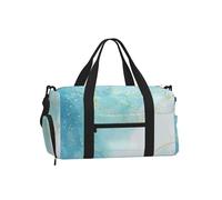 Mármol líquido Azul,Bolso Deportivo Bandolera de Mano, Bolsa de Deporte, Bolsa de Viaje de Gran Capacidad para Mujeres y Hombres.