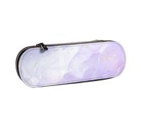 Mármol líquido Morado Pastel, Estuche para lápices Estuche para lápices de Cuero de PU Estuche para lápices de Gran Capacidad Estuche para lápices Bolsa de cosméticos