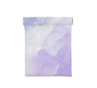 Mármol líquido Morado Pastel, Squeeze Top Wallet Bolsa de Almacenamiento para Mujer Monedero pequeño Bolsa de Cambio