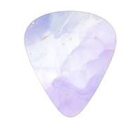 Mármol líquido pastel morado,12 púas de guitarra, 3 grosores diferentes para guitarra acústica, bajo y ukelele