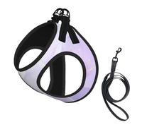 Mármol líquido Pastel Morado,Arnés para Mascotas, arnés Reflectante Ajustable para Perros,M