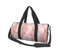 Mármol Lujo Geométrico, Bolsa de Viaje de Gran Capacidad, Bolso Redondo, Bolsa de Viaje Deportiva, Bolsa de Mano, Bolsa de Fitness