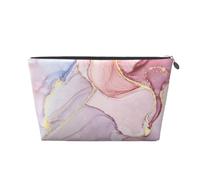 Mármol Morado y Dorado Impreso., Bolsa de artículos de tocador Bolsa de Maquillaje Bolsa de cosméticos Bolsa de artículos de tocador de Viaje portátil