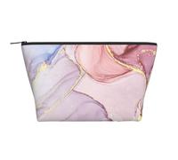 Mármol Morado y Dorado Impreso., Bolsa de artículos de tocador Bolsa de Maquillaje Bolsa de cosméticos Bolsa de artículos de tocador de Viaje portátil