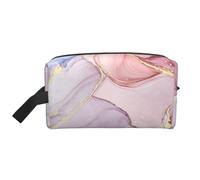 Mármol Morado y Dorado Impreso., Bolsa de Maquillaje Bolsa de cosméticos Bolsa de artículos de tocador de Viaje portátil Organizador de Bolsa de Maquillaje