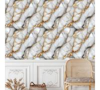 Mármol Raya Papel Pintado Autoadhesivo Pelar y Pegar Piedra Textura Papel de Pared Adhesivo Muebles Mate Removible Impermeable Wallpaper Decorar Pared Salon Dormitorio Cocina Pegatina 0.52x5 m