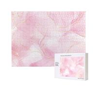 Mármol Rosa Pastel Rpse,Rompecabezas de Madera de 500 Piezas, Juego Familiar, Rompecabezas para Adultos, Adolescentes, decoración del hogar