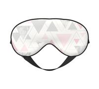 Mármol Triángulo Geométrico Plata Gris Rosa, Cubreojos completos Antifaz bloqueador de luz Antifaz para dormir Antifaz suave con los ojos vendados Noche
