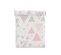 Mármol Triángulo Geométrico Plata Gris Rosa, Squeeze Top Wallet Bolsa de Almacenamiento para Mujer Monedero pequeño Bolsa de Cambio