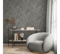 Mármol Venezia Pintado Vinilo Purpurina Metálico con Relieve Muriva M66319 Gris