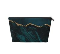 Mármol Verde Azulado Esmeralda L y paisajes, Bolsa de artículos de tocador Bolsa de Maquillaje Bolsa de cosméticos Bolsa de artículos de tocador de Viaje portátil