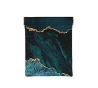 Mármol Verde Azulado Esmeralda L y paisajes, Squeeze Top Wallet Bolsa de Almacenamiento para Mujer Monedero pequeño Bolsa de Cambio