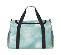 Mármol Verde Menta Pastel,Bolsas Deportivas, Bolsos de Viaje Deportivos Cruzados de Mano, Bolsas de Viaje de Gran Capacidad para Mujeres y Hombres.