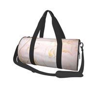 Marmoleado Pastel Ajustado, Bolsa de Viaje de Gran Capacidad, Bolso Redondo, Bolsa de Viaje Deportiva, Bolsa de Mano, Bolsa de Fitness