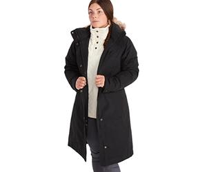Marmot Chelsea Abrigo de plumón impermeable para mujer, relleno 700, Mujer, 76560, negro azabache, S