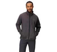 Marmot Hombre Drop Line Jacket, Chaqueta Polar cálida, Chaqueta con Cremallera Completa, Transpirable, Resistente al Viento, Adecuada para Senderismo y esquí, Black Heather, S
