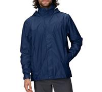 Marmot Hombre PreCip Eco Jacket Chaqueta impermeable para lluvia, chubasquero transpirable con capucha, cortaviento ligero hardshell para senderismo y bicicleta, Arctic Navy, S