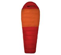 Marmot Lost Coast 40 Long, Saco de dormir tipo momia para adulto, relleno de pluma de 600+, ligero y cálido, plegable, 198 cm, hasta -12°, Team Red/Auburn, 198 cm