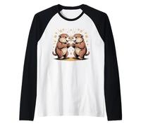 Marmot Lucha Marmota Amante Meme Camiseta Manga Raglan