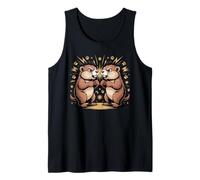 Marmot Lucha Marmota Amante Meme Camiseta sin Mangas