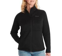Marmot Mujer Wm's Drop Line Jacket, Chaqueta polar cálida, chaqueta de exterior con cremallera completa, jersey transpirable y resistente al viento, Black, S
