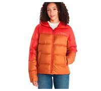 Marmot Mujer Wm's Guides Down Hoody, Chaqueta de plumas aislante ligera, 700 pulgadas cúbicas, chaqueta para exteriores, anorak resistente al agua, resistente al viento, Copper/Cairo, L