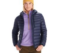 Marmot Mujer Wm's Highlander Hoody, Chaqueta de plumón ligera, parka de plumón impermeable, abrigo de invierno cálido, resistente a la lluvia, Arctic Navy, S