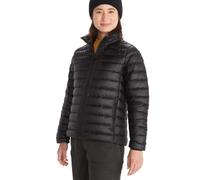 Marmot Mujer Wm's Highlander Jacket, Chaqueta de plumón ligera, parka de plumón impermeable, abrigo de invierno cálido, resistente a la lluvia, Black, S