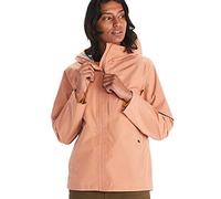 Marmot Mujer Wm's Minimalist GORE-TEX Jacket, Chaqueta impermeable para lluvia, chubasquero transpirable con capucha, cortaviento ligero hardshell para senderismo y bicicleta, Rose Gold, XS