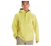 Marmot PreCip Eco Pro Jacket, Chaqueta impermeable, abrigo para la lluvia resistente al viento, transpirable, cortaviento hardshell plegable, ideal para senderismo, Hombre, Limelight, L