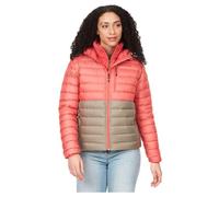 Marmot Wm's Highlander Hoody Warm Down Jacket Mujer, Grapefruit/Vetiver, M