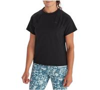 Marmot Wm's Windridge SS, Camiseta funcional transpirable, camiseta de deporte manga corta, camiseta de fitness secado rápido, Mujer, Black, XS
